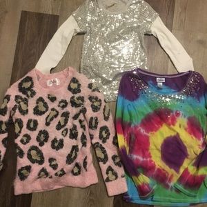 Justice girl’s long sleeve top lot